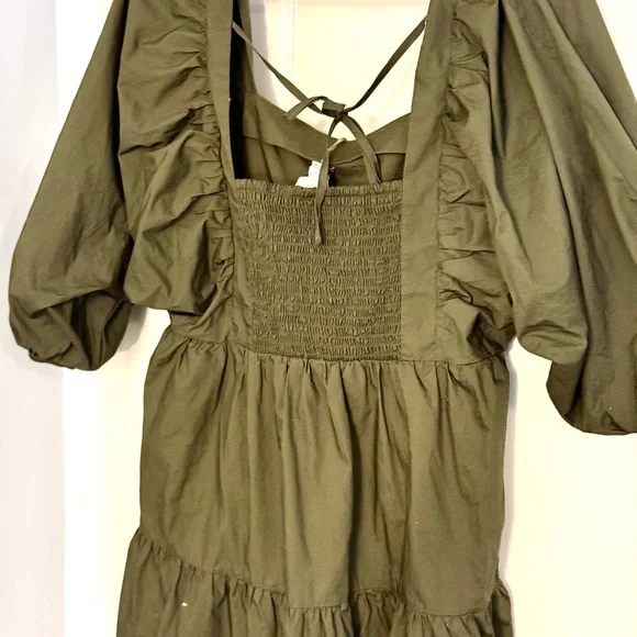 open lace back dress Olive Smocked Dress – Queens & Tweens Boutique